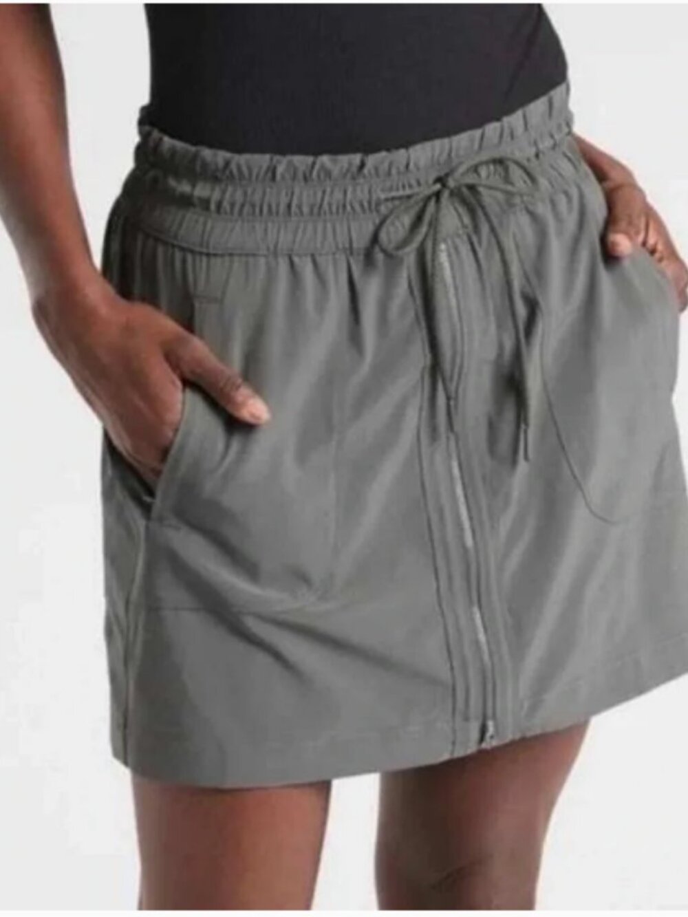 Athleta Expedition Skort; Color: Herb Olive; Size: 14Tall; EUC